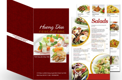 In menu nhà hàng, nhận in menu giấy giá rẻ lấy nhanh Hà Nội